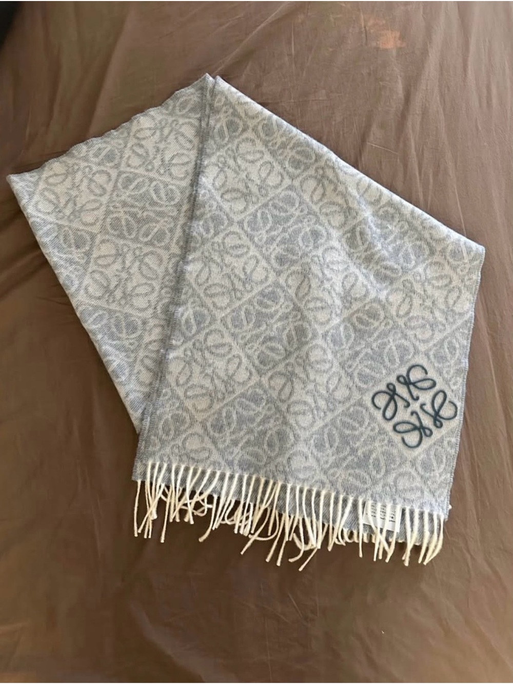 Loewe Anagram scarf in wool and cashmere